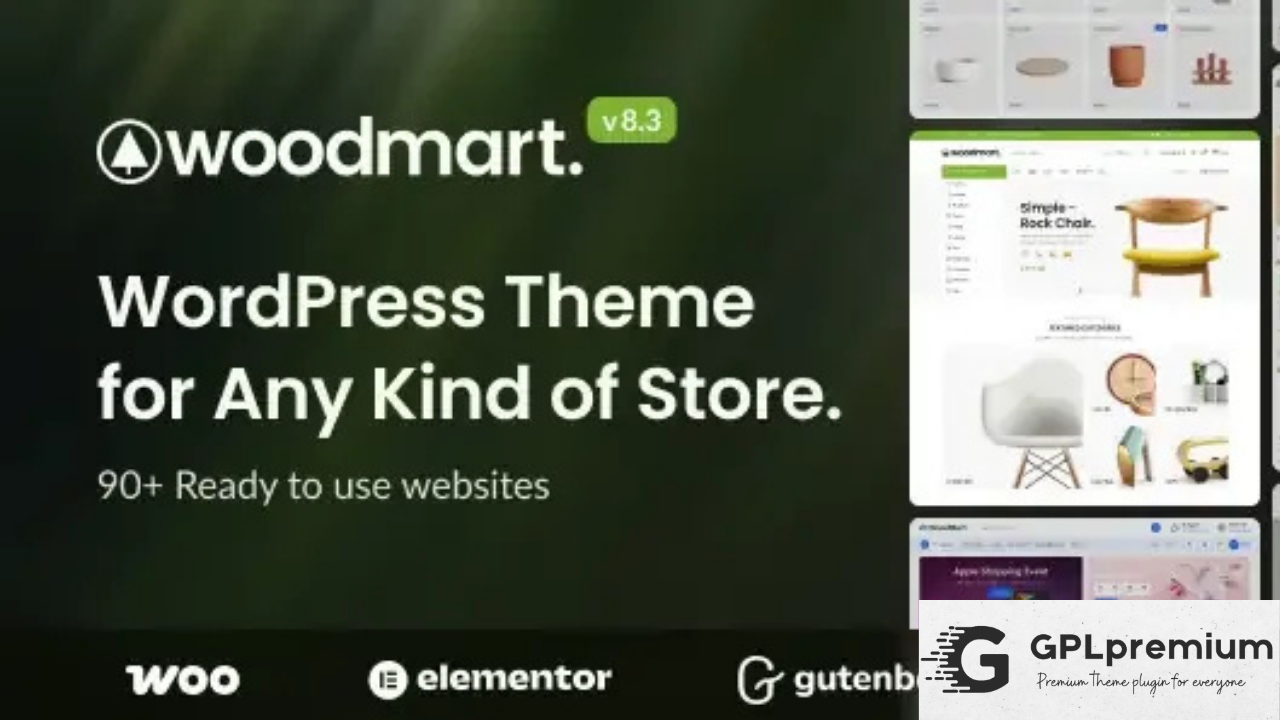 WoodMart Theme Free Download (v8.3.9) - Premium WooCommerce GPL | Wordcess